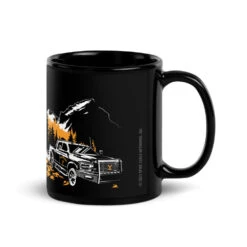 Yellowstone Ride For The Brand Mug -Yellowstone Store black glossy mug black 11 oz handle on right 6748515690641