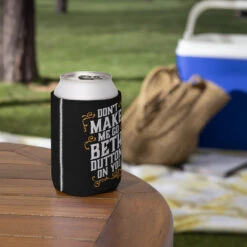 Yellowstone Don't Make Me Go Beth Dutton On You Can Cooler -Yellowstone Store can cooler white regular 12 oz front 66cd907f62882