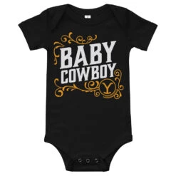 Yellowstone Baby Cowgirl/Cowboy Baby Bodysuit -Yellowstone Store cowboy 1