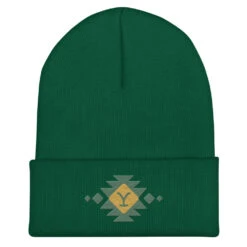 Yellowstone Holiday Cuffed Beanie 8 Yellowstone Holiday Cuffed Beanie -Yellowstone Store cuffed beanie spruce front 68795f1e0a240