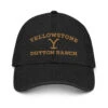 Yellowstone Dutton Ranch Embroidered Denim Hat -Yellowstone Store denim hat black front 66602cfe2b178