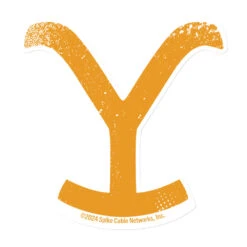 Yellowstone Logo Magnet -Yellowstone Store die cut magnets white 6x6 front 66b36cfdaeafc