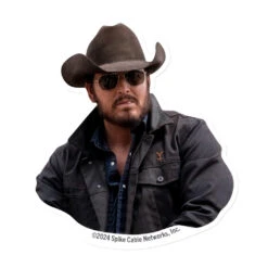 Yellowstone Rip Wheeler Magnet -Yellowstone Store die cut magnets white 6x6 front 66b36d7929e7c