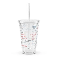 Yellowstone Ride For The Brand Tumbler -Yellowstone Store double wall clear plastic tumbler 16 oz 16 oz front 673dee793b96e
