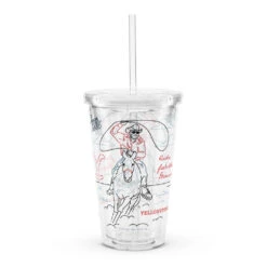 Yellowstone Ride For The Brand Tumbler -Yellowstone Store double wall clear plastic tumbler 16 oz 16 oz left 673dee793bd6c