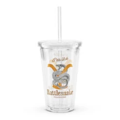 Yellowstone I'm The Rattlesnake Clear Plastic Tumbler