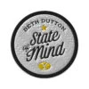 Yellowstone Beth Dutton State Of Mind Embroidered Patch 2 Yellowstone Beth Dutton State Of Mind Embroidered Patch -Yellowstone Store embroidered patches white circular 3 in front 66a0bfa31ae71 white