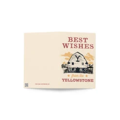 Yellowstone Best Wishes Greeting Card -Yellowstone Store greeting card 4x6 outside 66ea956d17f93