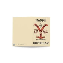Yellowstone Est. 1886 Birthday Card -Yellowstone Store greeting card 4x6 outside 66ea96118cf2c