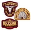 Yellowstone Dutton Ranch Patches Stickers Assorted Pack Of 3 -Yellowstone Store group 7897b981 9c05 4ff9 aeb1 3400abcffd15