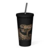 Yellowstone Snake Dutton Forever Insulated Tumbler With A Straw -Yellowstone Store insulated tumbler with a straw black 20 oz right 68c0a749894ff