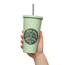 Yellowstone Floral Boot Tumbler -Yellowstone Store insulated tumbler with a straw mint 20 oz left 66f6a7251bada mint