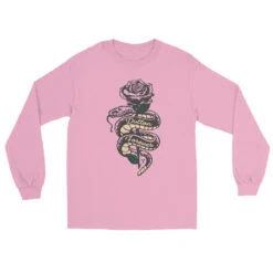 Yellowstone Dutton Forever Rose And Rattlesnake Long Sleeve T-Shirt