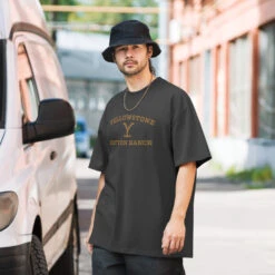 Yellowstone Dutton Ranch Embroidered Oversized Faded T-shirt 8 Yellowstone Dutton Ranch Embroidered Oversized Faded T-shirt -Yellowstone Store oversized faded t shirt faded black front 6683188d4e851 faded black