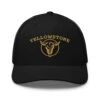 Yellowstone Gold Skull Trucker Hat 2 Yellowstone Gold Skull Trucker Hat -Yellowstone Store retro trucker hat black front 673debf248cf1