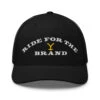 Yellowstone Ride For The Brand Trucker Hat -Yellowstone Store retro trucker hat black front 6745fc7be786a