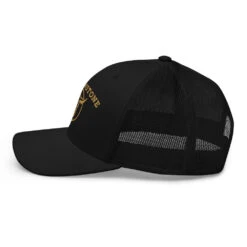 Yellowstone Gold Skull Trucker Hat -Yellowstone Store retro trucker hat black left 673debf24953c