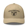 Yellowstone Black Skull Trucker Hat -Yellowstone Store retro trucker hat khaki front 673dec7d55881