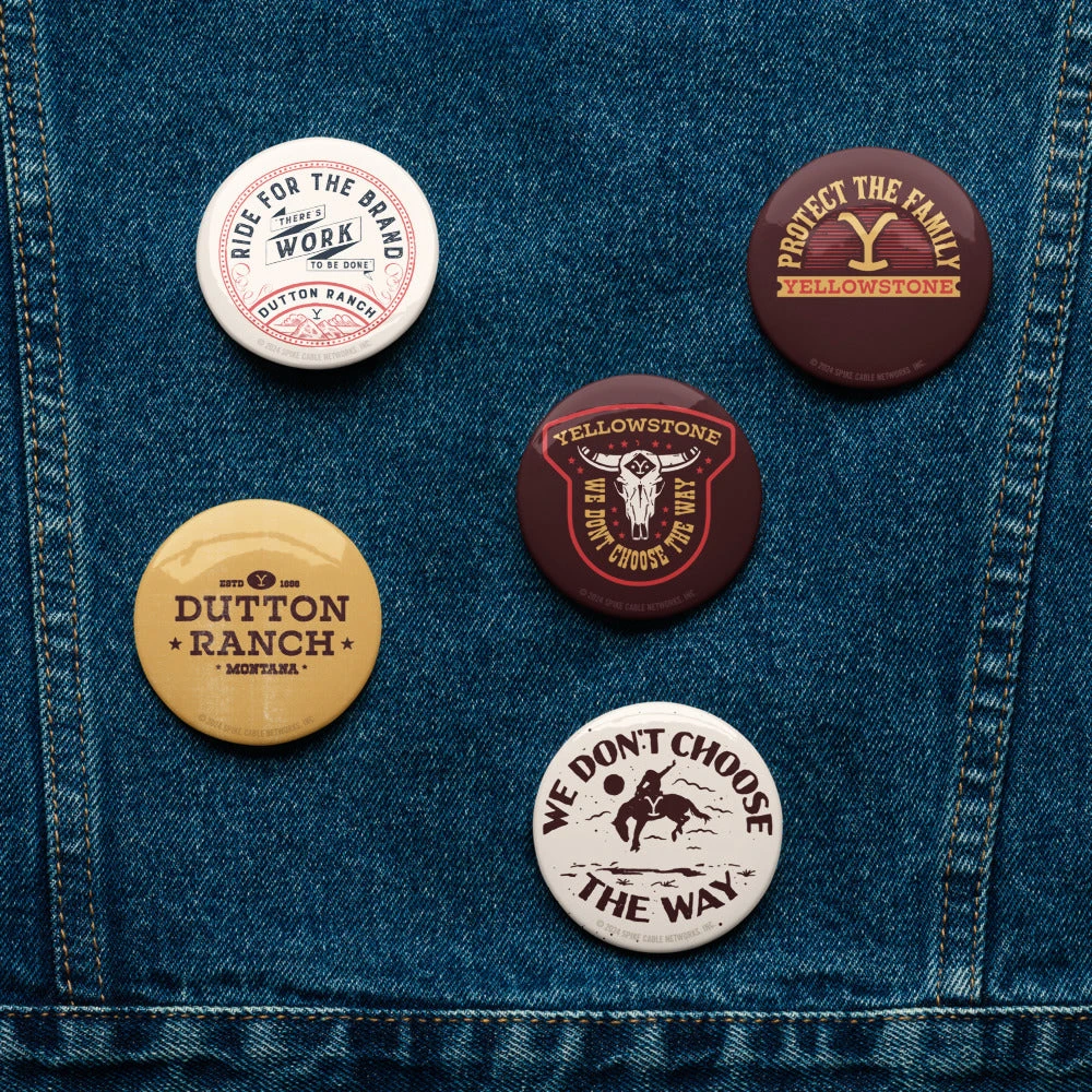 Yellowstone Badges Pin Set 8 Yellowstone Badges Pin Set - Image 6