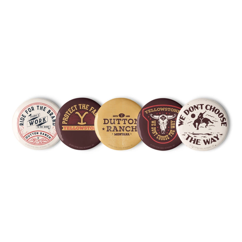 Yellowstone Badges Pin Set 7 Yellowstone Badges Pin Set - Image 5
