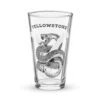 Yellowstone Rattlesnake Pint Glass -Yellowstone Store shaker pint glass 16 oz 16 oz right 66fd3270aec9c