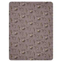 Yellowstone Cowboy Pattern Premium Sherpa Blanket -Yellowstone Store sublimated sherpa blanket tan 60x80 front 68c0a5a419384