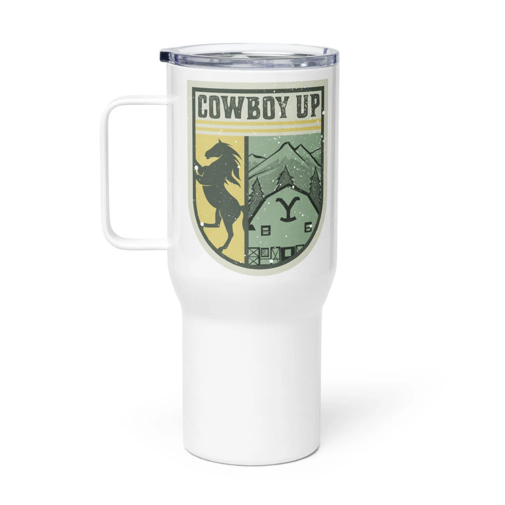 Yellowstone Cowboy Up Badge Tumbler 3 Yellowstone Cowboy Up Badge Tumbler