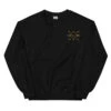 Yellowstone Icons Embroidered Crewneck 2 Yellowstone Icons Embroidered Crewneck -Yellowstone Store unisex crew neck sweatshirt black front 666964cb59d84