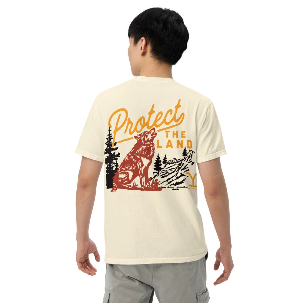 Yellowstone Protect The Land Wolf Comfort Colors T-Shirt 7 Yellowstone Protect The Land Wolf Comfort Colors T-Shirt - Image 5