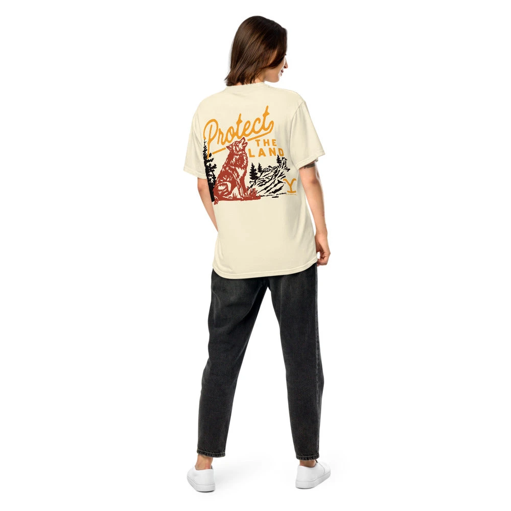 Yellowstone Protect The Land Wolf Comfort Colors T-Shirt 9 Yellowstone Protect The Land Wolf Comfort Colors T-Shirt - Image 7