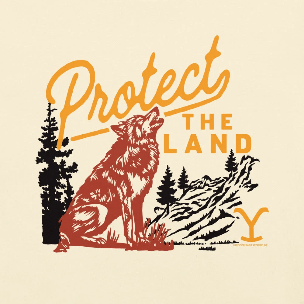 Yellowstone Protect The Land Wolf Comfort Colors T-Shirt 5 Yellowstone Protect The Land Wolf Comfort Colors T-Shirt - Image 3