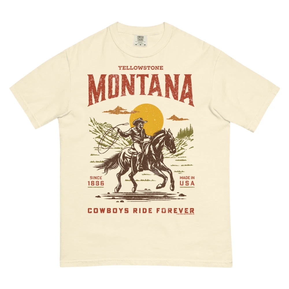 Yellowstone Cowboys Ride Forever Comfort Colors T-Shirt 3 Yellowstone Cowboys Ride Forever Comfort Colors T-Shirt