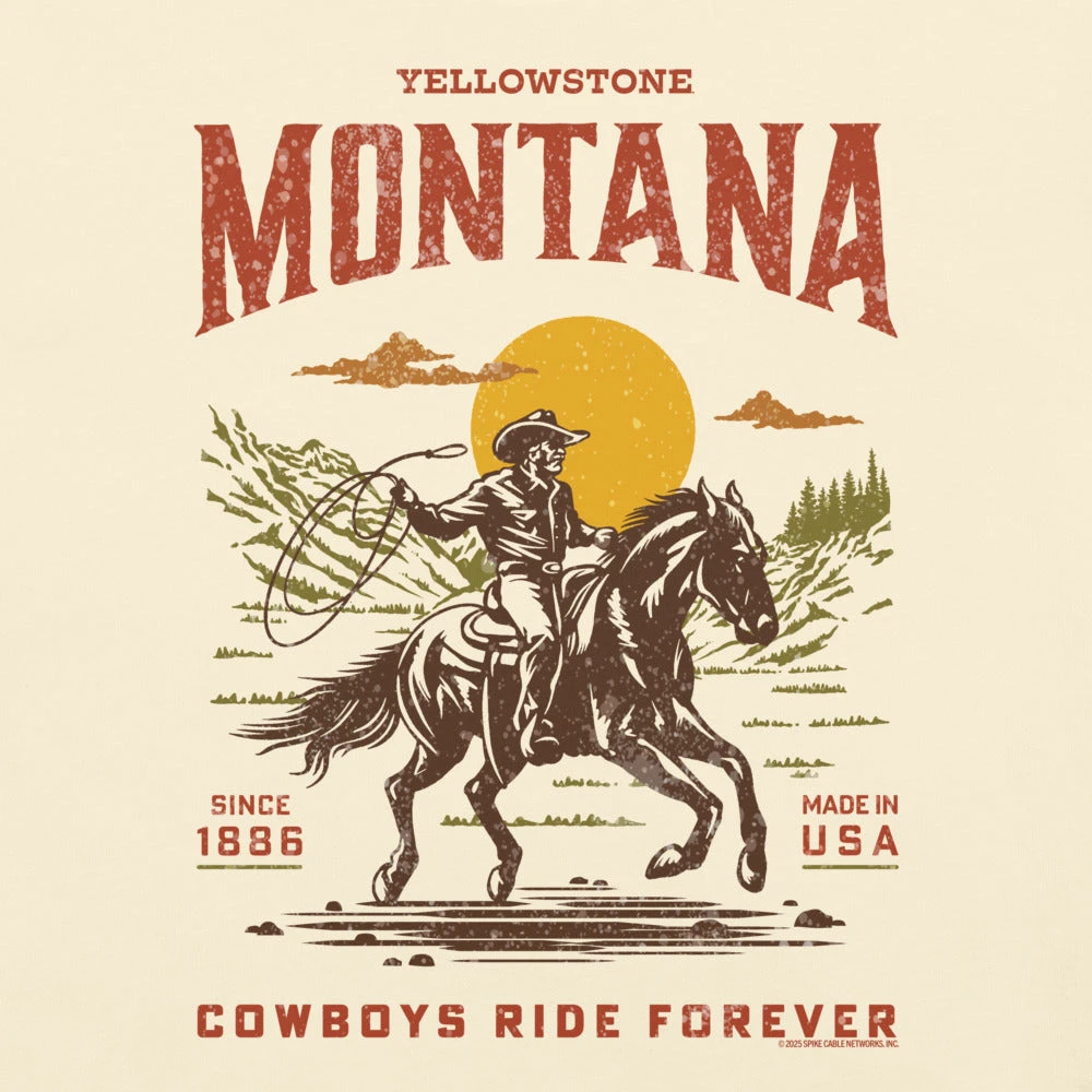 Yellowstone Cowboys Ride Forever Comfort Colors T-Shirt 4 Yellowstone Cowboys Ride Forever Comfort Colors T-Shirt - Image 2