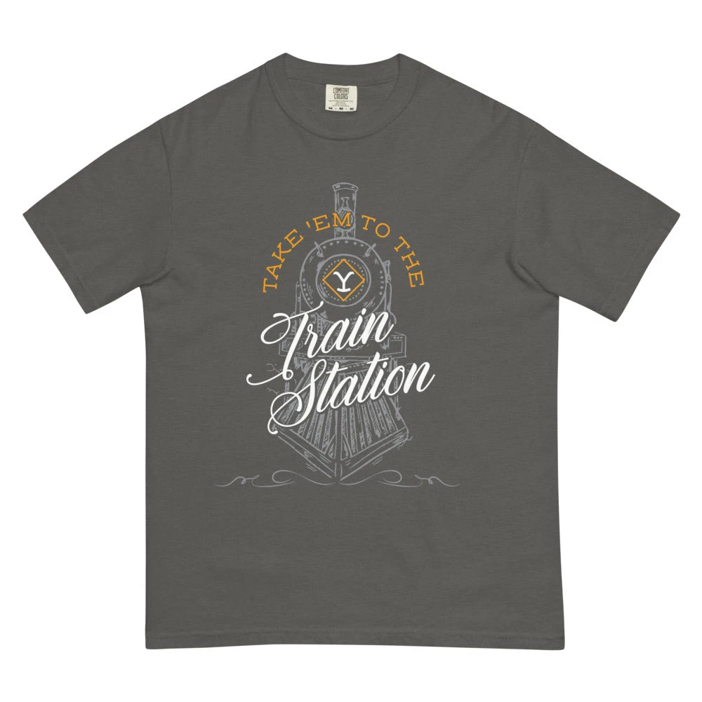Yellowstone Take 'Em To The Train Station Unisex Comfort Colors T-Shirt 9 Yellowstone Take 'Em To The Train Station Unisex Comfort Colors T-Shirt - Image 7