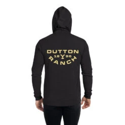 Yellowstone Dutton Ranch Unisex Lightweight Zip-Up Hoodie -Yellowstone Store unisex lightweight zip hoodie charcoal black triblend back 673f6ca35c41d