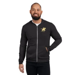 Yellowstone Dutton Ranch Unisex Lightweight Zip-Up Hoodie -Yellowstone Store unisex lightweight zip hoodie charcoal black triblend front 673f6ca35dacc