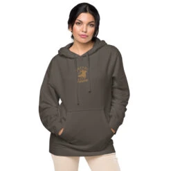 Yellowstone Dutton Forever Embroidered Hoodie -Yellowstone Store unisex pigment dyed hoodie pigment black front 66fc1384f402e pigment black