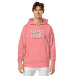 Yellowstone 1886 Embroidered Unisex Hoodie -Yellowstone Store unisex pigment dyed hoodie pigment pink front 66f6a1a57fad3 pigment pink