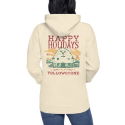 Yellowstone Holiday Barn Unisex Premium Hoodie 8 Yellowstone Holiday Barn Unisex Premium Hoodie -Yellowstone Store unisex premium hoodie bone back 687961161ddd6