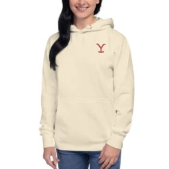Yellowstone Holiday Barn Unisex Premium Hoodie 9 Yellowstone Holiday Barn Unisex Premium Hoodie -Yellowstone Store unisex premium hoodie bone front 687961161d810