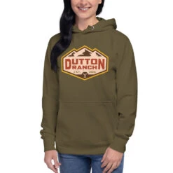 Yellowstone Ranch Patch Unisex Premium Hoodie 15 Yellowstone Ranch Patch Unisex Premium Hoodie -Yellowstone Store unisex premium hoodie military green front 68091c2541b53