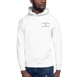 Yellowstone Dutton Ranch Embroidered Unisex Hoodie -Yellowstone Store unisex premium hoodie white front 666071cf59372