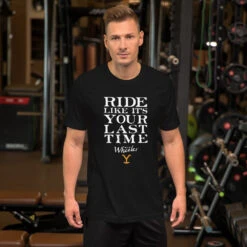 Yellowstone Ride Like It's Your Last Ride Unisex T-Shirt -Yellowstone Store unisex staple t shirt black front 66c5ae6e45d90 black