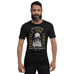 Yellowstone Protect The Family Unisex T-Shirt -Yellowstone Store unisex staple t shirt black front 6712681f061ec black