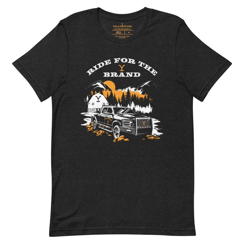 Yellowstone Ride For The Brand Truck Unisex T-Shirt 3 Yellowstone Ride For The Brand Truck Unisex T-Shirt