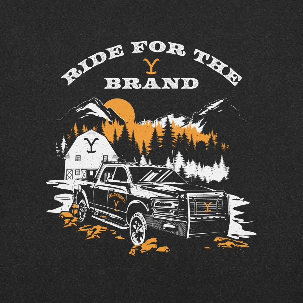 Yellowstone Ride For The Brand Truck Unisex T-Shirt 5 Yellowstone Ride For The Brand Truck Unisex T-Shirt - Image 3