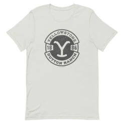 Yellowstone Dutton Ranch Badge Unisex T-Shirt 17 Yellowstone Dutton Ranch Badge Unisex T-Shirt -Yellowstone Store unisex staple t shirt silver front 66b28a5f08138 silver