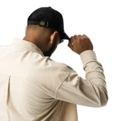 Yellowstone Logo Embroidered Corduroy Hat -Yellowstone Store vintage corduroy cap black back 6662a7bb63847