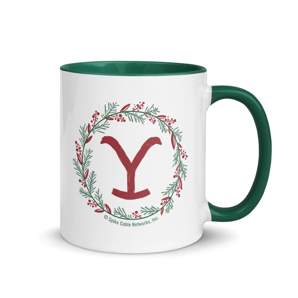 Yellowstone Wreath Two-Tone Mug 4 Yellowstone Wreath Two-Tone Mug - Image 2