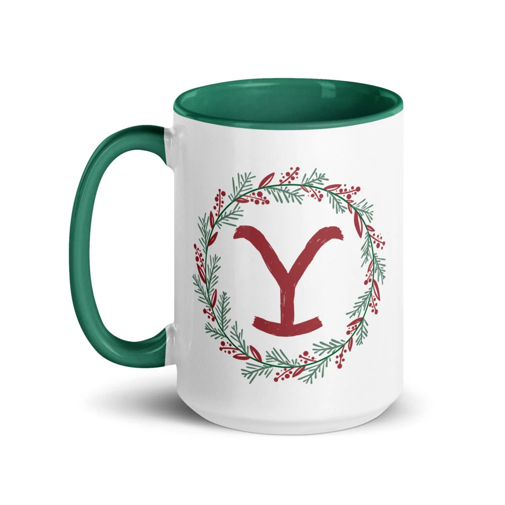 Yellowstone Wreath Two-Tone Mug 6 Yellowstone Wreath Two-Tone Mug - Image 4
